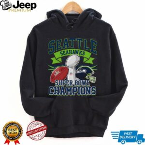Vintage Seattle Seahawks Super Bowl LX Champions Football Helmet Tee