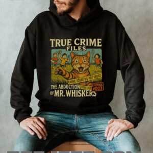 Vintage True Crime Files The Abduction of Mr. Whiskers Cat T Shirt