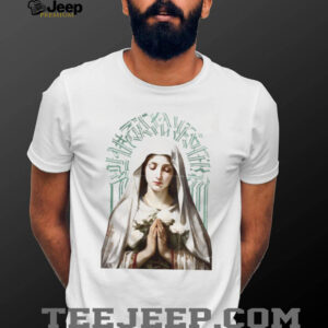 Vintage Virgin Mary with White Roses Gothic Art T Shirt Vintage Virgin Mary with White Roses Gothic Art T Shirt