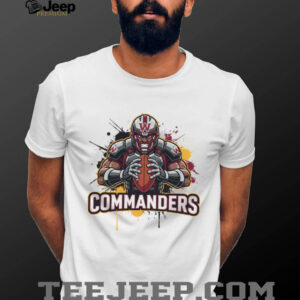 Washington Commanders Action Player Splatter Art T Shirt