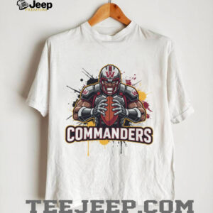 Washington Commanders Action Player Splatter Art T Shirt