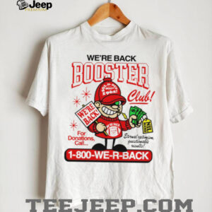 We're Back Booster Club Retro Mascot Sports T Shirt