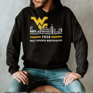 West Virginia Mountaineers 2026 Team Player Names Skyline T Shirt West Virginia Mountaineers 2026 Team Player Names Skyline T Shirt