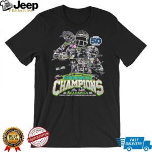 Seattle Seahawks Super Bowl LX Champions Signature Player Collage Shirt