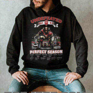 Indiana Hoosiers Football 2025 Undefeated 16 0 Perfect Season Signatures T Shirt