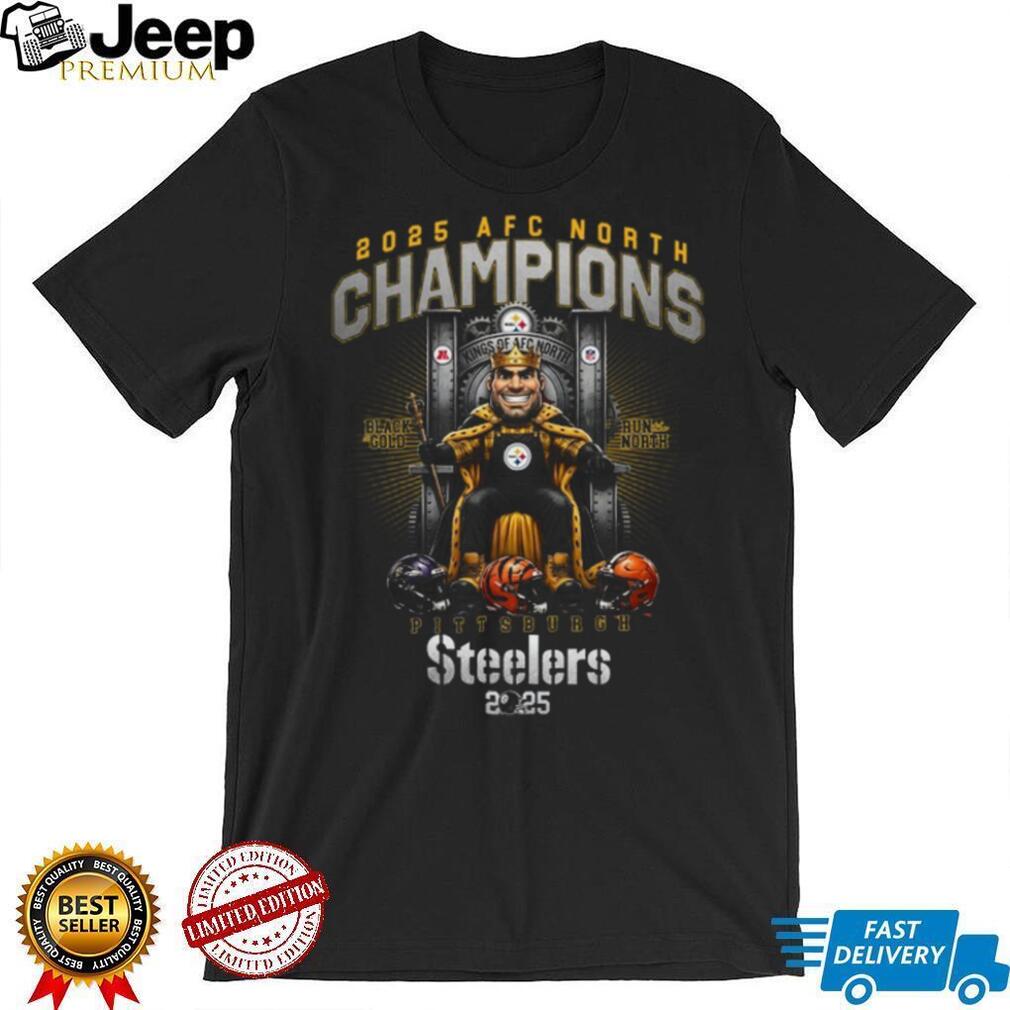 Pittsburgh Steelers 2025 AFC North Champions Kings Of The North T Shirt Pittsburgh Steelers 2025 AFC North Champions Kings Of The North T Shirt