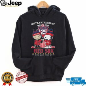Red Sox 125th Anniversary 1901 2026 Snoopy & Charlie Brown T Shirt