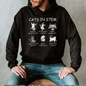 Cats In STEM Science Puns Meow crobiology Funny Teacher T Shirt Cats In STEM Science Puns Meow crobiology Funny Teacher T Shirt