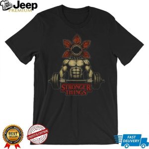 Stronger Things Bodybuilder Demogorgon Gym & Fitness T Shirt