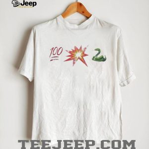 100 Percent Boom Snake Emoji Mashup Streetwear T Shirt