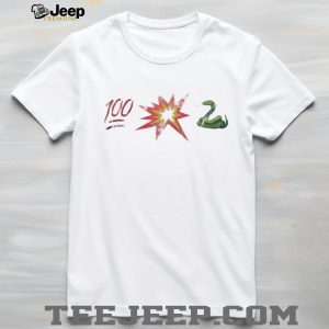 100 Percent Boom Snake Emoji Mashup Streetwear T Shirt