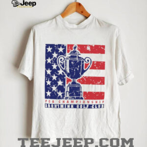 2026 PGA Championship Aronimink Golf Club American Flag Trophy T Shirt