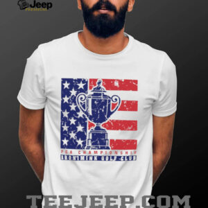 2026 PGA Championship Aronimink Golf Club American Flag Trophy T Shirt