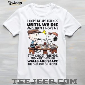 Charlie Brown and Snoopy Best Friends T Shirt Ghost Friends Scaring People
