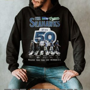 The Seahawks 50th Anniversary 1976 2026 Greatest Players Abbey Road Signature T Shirt