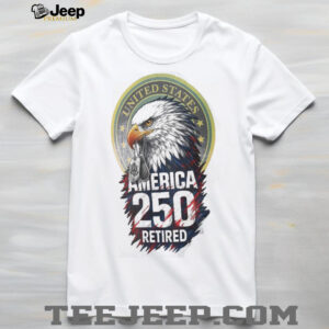 United States America 250 Retired Eagle Dog Tags Semiquincentennial T Shirt