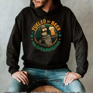 Fueled by Beer and Shenanigans Bender Futurama Fan T Shirt Fueled by Beer and Shenanigans Bender Futurama Fan T Shirt
