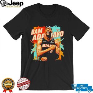 Bam Adebayo Miami Basketball Floral Paradise Graphic T shirt Bam Adebayo Miami Basketball Floral Paradise Graphic T shirt