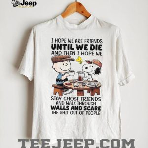 Charlie Brown and Snoopy Best Friends T Shirt Ghost Friends Scaring People