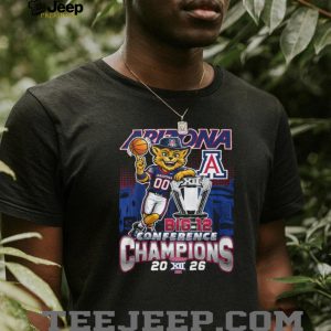Arizona Wildcats Big 12 Conference Champions 2026 Basketball T shirt