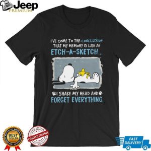Funny Snoopy Etch A Sketch Memory T Shirt Shake Head Forget Everything Funny Snoopy Etch A Sketch Memory T Shirt Shake Head Forget Everything