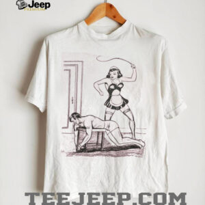 Vintage Comic Style Pin Up Maid Dominatrix Pink Graphic T shirt Vintage Comic Style Pin Up Maid Dominatrix Pink Graphic T shirt