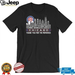 Chicago Cubs Baseball Legends Skyline Name Cloud Thank You For The Memories T Shirt Chicago Cubs Baseball Legends Skyline Name Cloud Thank You For The Memories T Shirt