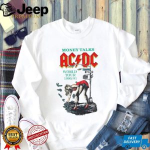 ACDC Money Talks World Tour 199091 Vintage White T Shirt ACDC Money Talks World Tour 199091 Vintage White T Shirt