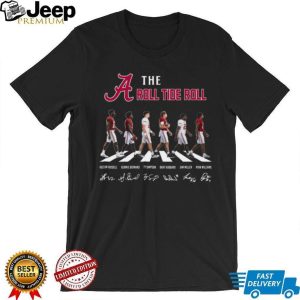 Alabama Crimson Tide Roll Tide Roll Abbey Road Signatures Coffee T Shirt Alabama Crimson Tide Roll Tide Roll Abbey Road Signatures Coffee T Shirt