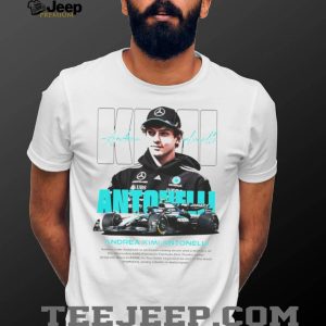 Andrea Kimi Antonelli Mercedes AMG F1 Junior Driver White T Shirt Andrea Kimi Antonelli Mercedes AMG F1 Junior Driver White T Shirt