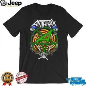Anthrax Caught In A Mosh Green Pentagram Thrash Metal T Shirt Anthrax Caught In A Mosh Green Pentagram Thrash Metal T Shirt