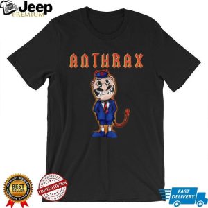 Anthrax Not Man Devil Cartoon Character Thrash Metal T Shirt Anthrax Not Man Devil Cartoon Character Thrash Metal T Shirt