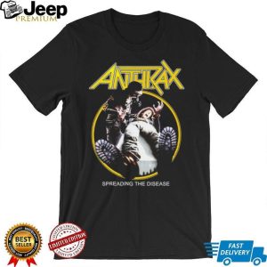 Anthrax Spreading The Disease Album Cover Official Merch T Shirt Anthrax Spreading The Disease Album Cover Official Merch T Shirt