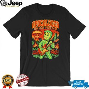 Apocalooza The Last Tour Ever Fallout Vault Boy Skeleton T Shirt Apocalooza The Last Tour Ever Fallout Vault Boy Skeleton T Shirt