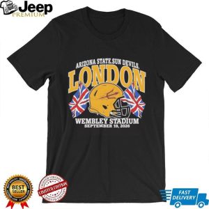 Arizona State Sun Devils London Wembley Stadium September 19 2026 Football Black T shirt