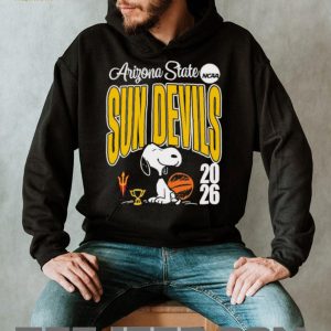 Arizona State Sun Devils Snoopy 2026 NCAA Basketball T shirt