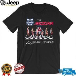 Arizona Wildcats Abbey Road Basketball Players Signature Coffee T Shirt Arizona Wildcats Abbey Road Basketball Players Signature Coffee T Shirt