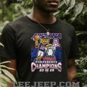 Arizona Wildcats Big 12 Conference Basketball Champions 2026 T Shirt