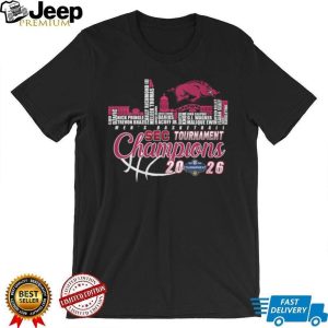 Arkansas Razorbacks 2026 SEC Tournament Champions Men's Basketball T Shirt