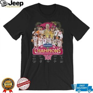 Arkansas Razorbacks 2026 SEC Tournament Champions Men's Basketball Team Signature T Shirt
