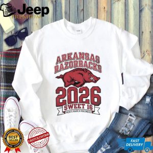 Arkansas Razorbacks 2026 Sweet 16 Men’s March Madness T Shirt Arkansas Razorbacks 2026 Sweet 16 Men’s March Madness T Shirt