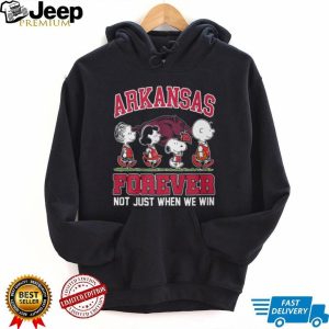 Arkansas Razorbacks Peanuts Forever Not Just When We Win T Shirt Arkansas Razorbacks Peanuts Forever Not Just When We Win T Shirt