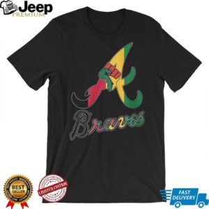 Atlanta Braves Black History Month Pan African Flag Colors Logo T Shirt Atlanta Braves Black History Month Pan African Flag Colors Logo T Shirt