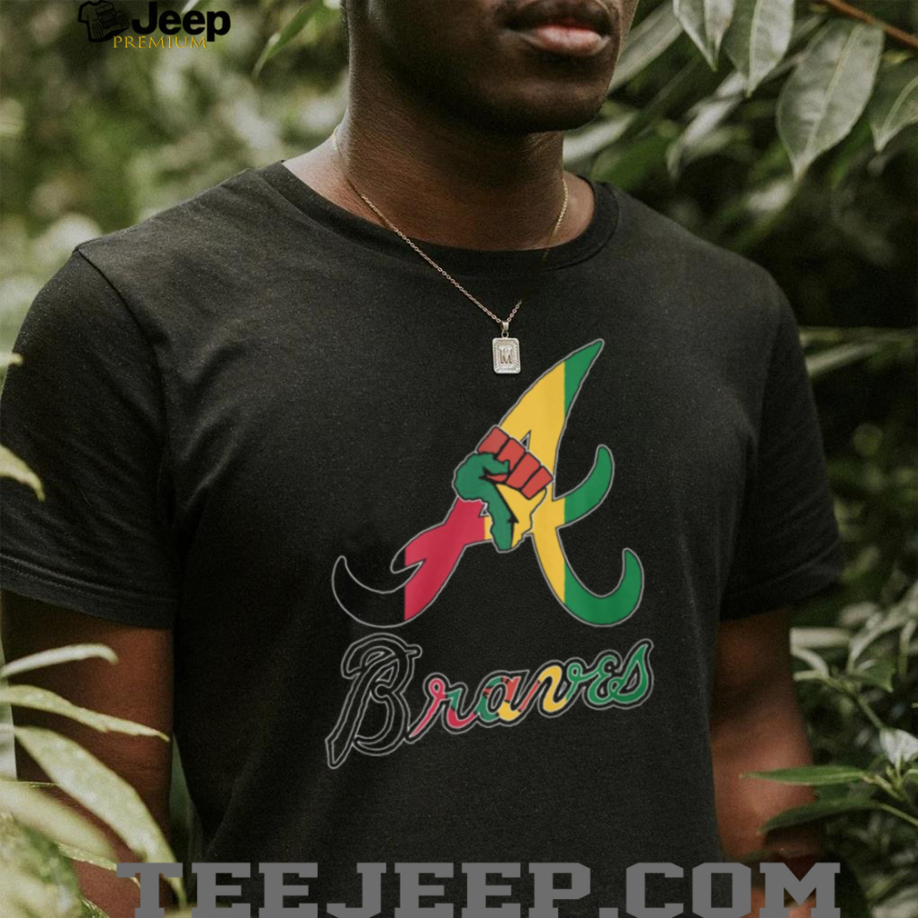 Atlanta Braves Black History Month Pan African Flag Colors Logo T Shirt Atlanta Braves Black History Month Pan African Flag Colors Logo T Shirt