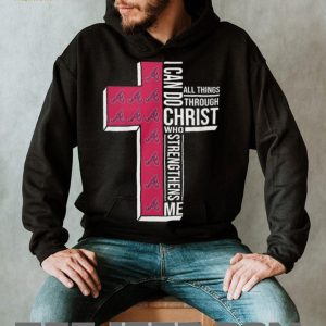 Atlanta Braves Christian Cross T Shirt Philippians 4 13 Bible Verse
