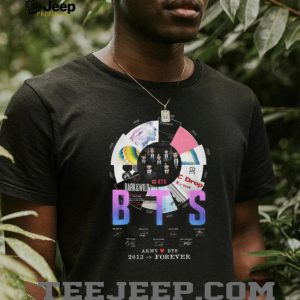 BTS Army 2013 Forever Album Discography Signature Commemorative T Shirt BTS Army 2013 Forever Album Discography Signature Commemorative T Shirt