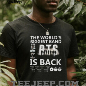 BTS The World's Biggest Band Is Back Signature Member Photo T Shirt