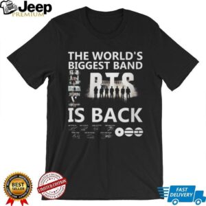 BTS The World's Biggest Band Is Back Signature Member Photo T Shirt