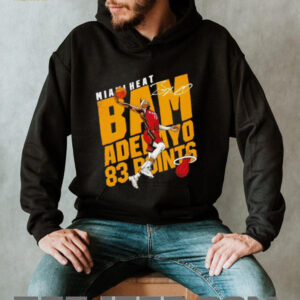 Bam Adebayo Miami Heat 83 Points Signature Dunk Graphic T Shirt