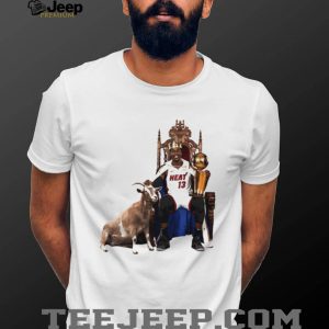 Bam Adebayo Miami Heat “King of the Court” GOAT Throne T Shirt Bam Adebayo Miami Heat “King of the Court” GOAT Throne T Shirt